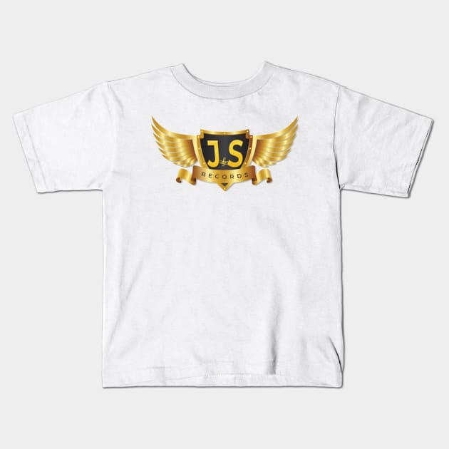 J & S Records Kids T-Shirt by MindsparkCreative